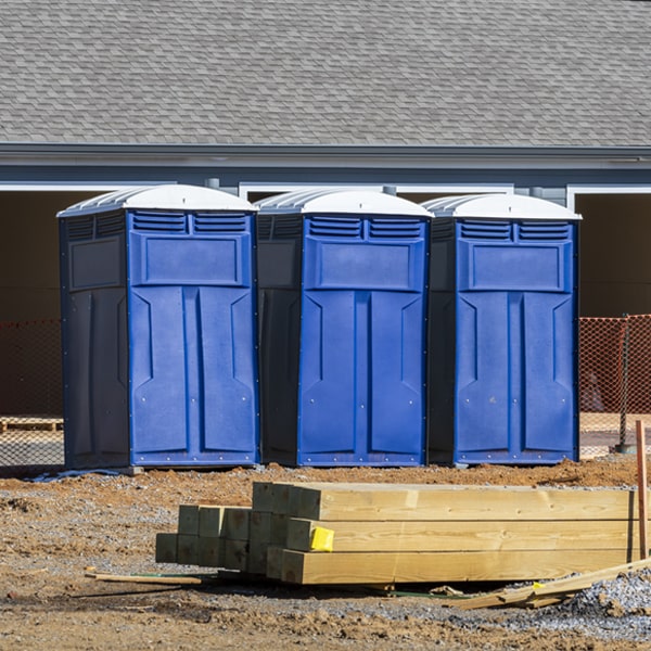 are there any restrictions on what items can be disposed of in the portable restrooms in Eads